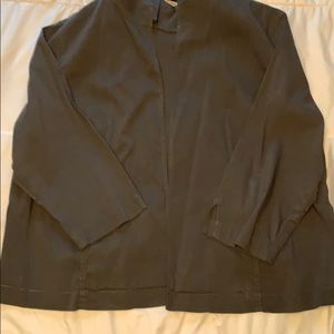 Grey Jacket with stand up Collar
